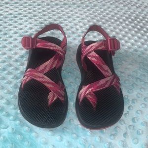 Pink and purple chaco sandals size 8